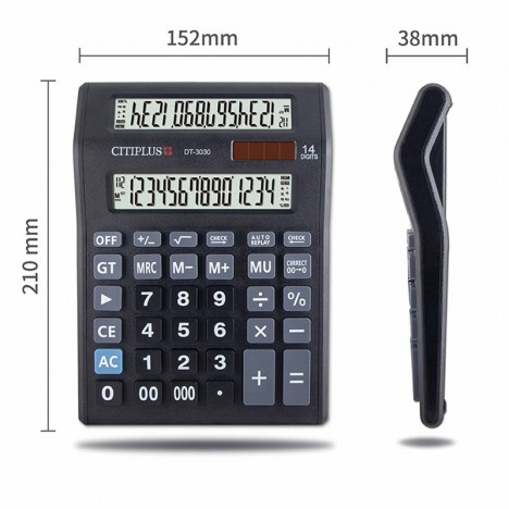 Calculatrice de bureau OSALO 14 chiffres -(DT-3030)