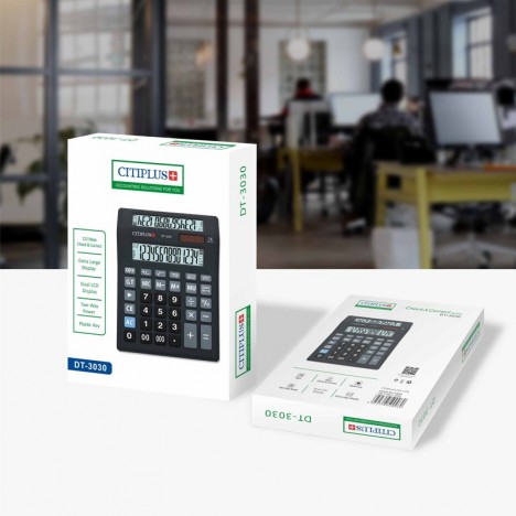 Calculatrice de bureau OSALO 14 chiffres -(DT-3030)