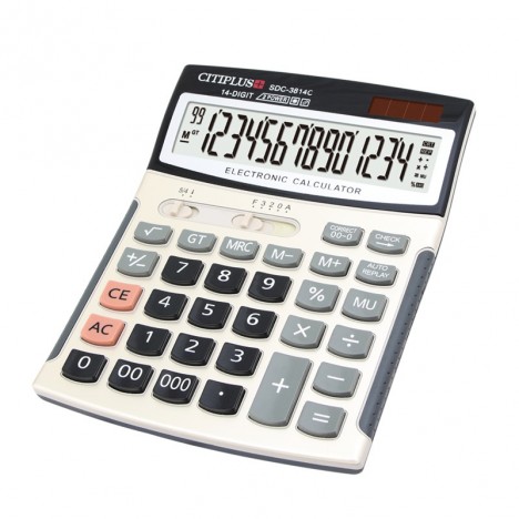 Calculatrice de bureau OSALO 14 chiffres -(SDC-3814C)
