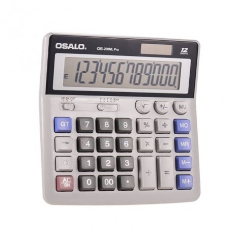 Calculatrice de bureau OSALO 12 chiffres -(OS-200ML)