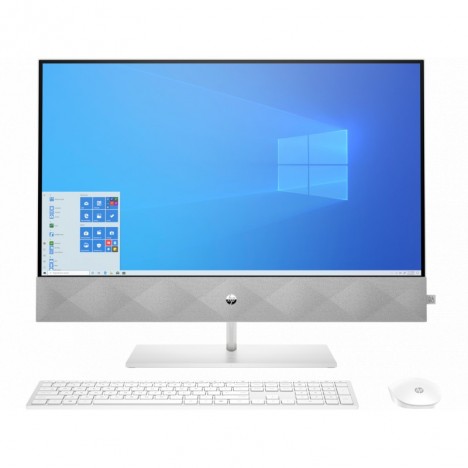 Pc de bureau HP Pavilion Tout-en-un 24-k0001nk Tactile / i5 10è Gén / 8 Go - Blanc (1H5T7EA)