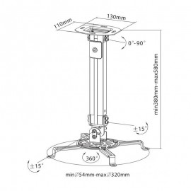 SUPPORT DE PLAFOND POUR VIDÉOPROJECTEUR SBOX (PM-18S) SUPPORT DE PLAFOND POUR VIDÉOPROJECTEUR SBOX (PM-18S)