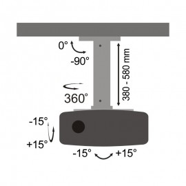 SUPPORT DE PLAFOND POUR VIDÉOPROJECTEUR SBOX (PM-18S) SUPPORT DE PLAFOND POUR VIDÉOPROJECTEUR SBOX (PM-18S)