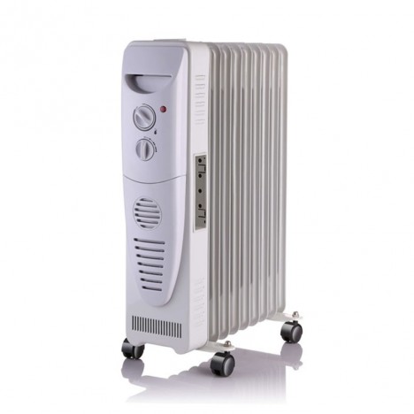 Radiateur à bain d'huile NEWSTAR 9 Éléments 2000 Watts - Blanc (RAD9EL)