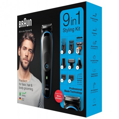 Tondeuse Multi-Usages 9en1 Braun - Noir (MGK5280) Tondeuse Multi-Usages 9en1 Braun - Noir (MGK5280)