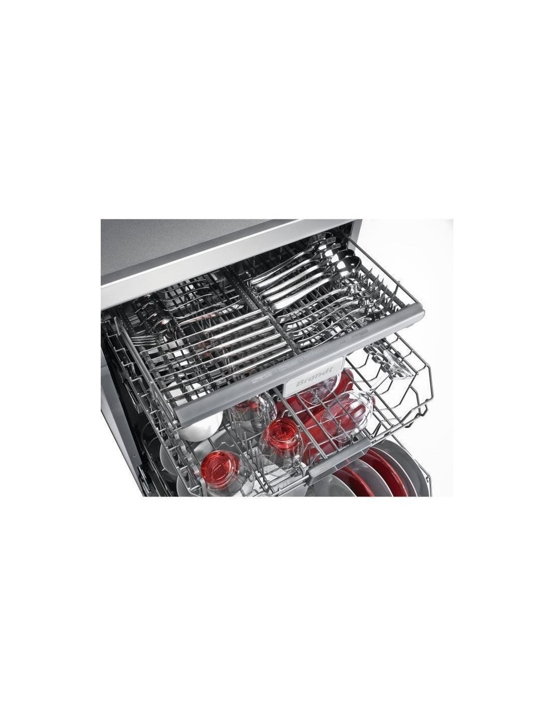 Brandt LAVE VAISSELLE -14 COUVERTS -INOX(DFH14104X) image 0