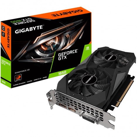 Cartes graphiques Gigabyte GeForce® GTX 1650 D6 WINDFORCE 4G (GV-N1656WF2-4GD)