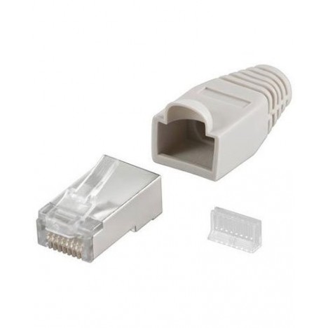 Manchon RJ 45 (Boot) Gris Claire Cat5 et Cat6 (Bootrj45_Gris)