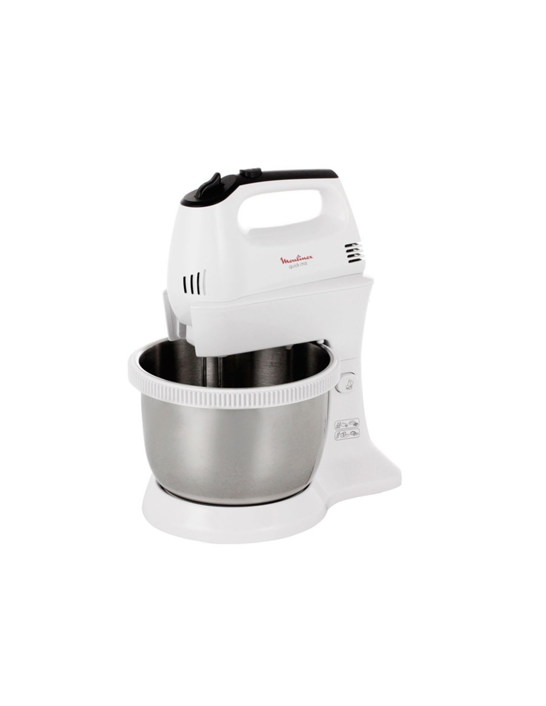 Batteur avec Bol MOULINEX HM3121B1 300W - 3.5L - Gris & Inox (HM3121B1) image 0