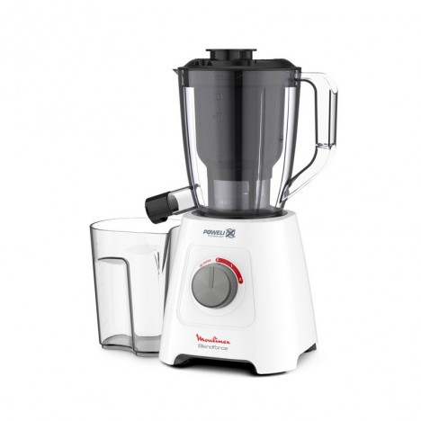 Blender MOULINEX Blendforce Avec Centrifugeuse 600W - Blanc (LM42Q110) Blender MOULINEX Blendforce Avec Centrifugeuse 600W - Blanc (LM42Q110)