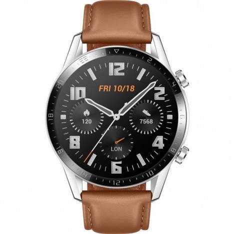Montre Connectée Huawei Watch GT2 -brown -Bracelet Cuir (LTN-B19)