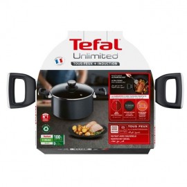 Faitout TEFAL UNLIMITED 24 cm (5 L) + couvercle verre (G2554602)