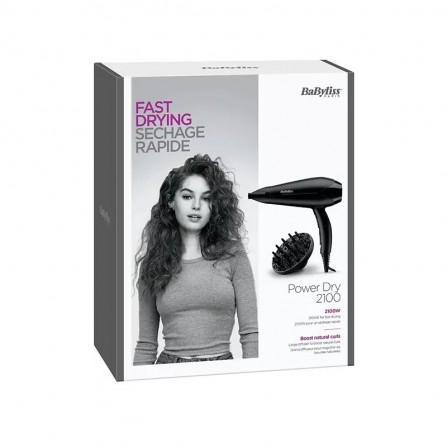 Sèche Cheveux BABYLISS Power Dry - 2100 W - Noir (D563DE) 2
