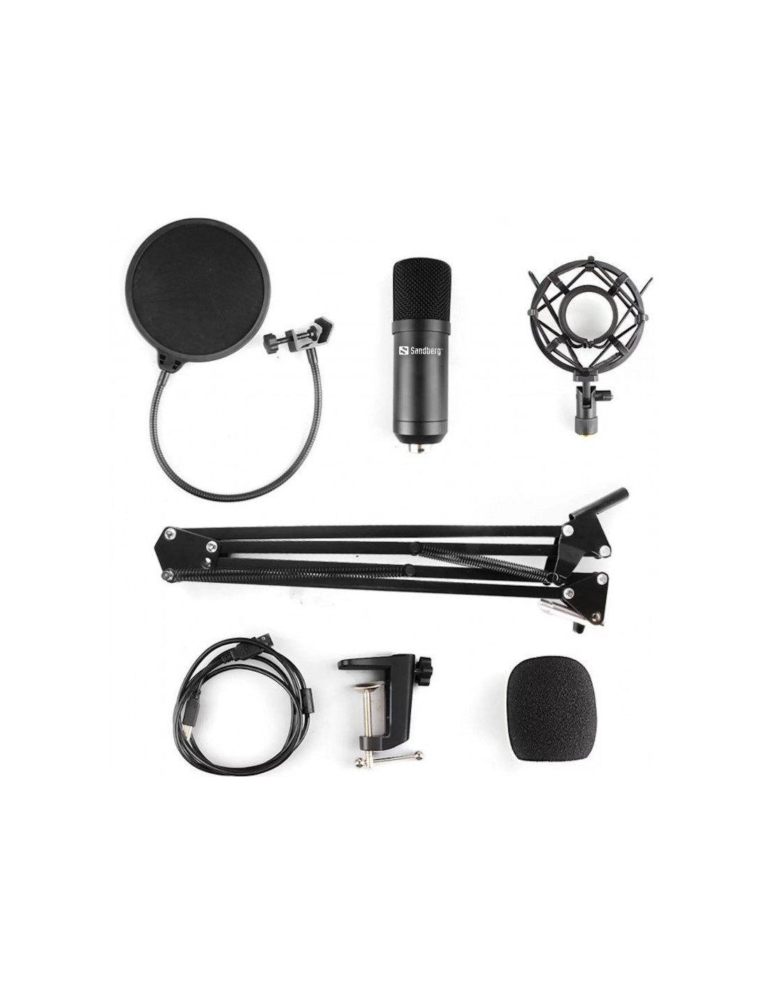 Microphone SANDBERG STREAMER USB avec Support (12607) prix tunisie