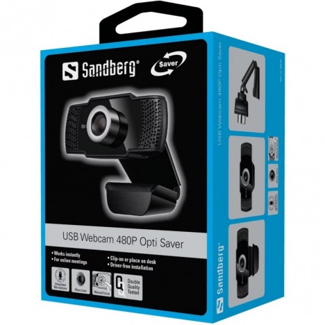 Webcam USB SANDBERG OPTI SAVER - 480P (333-97)