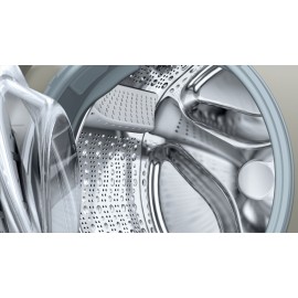 Machine à laver BOSCH SÉRIE 4 front 8 kg 1200 trs, argent inox (WAK2428SEG)