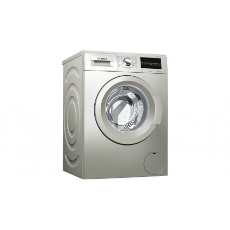 Machine à laver BOSCH SÉRIE 4 front 8 kg 1200 trs, argent inox (WAK2428SEG)