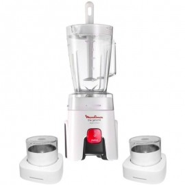 Blender MOULINEX GENUINE - 500 Watt + 2 accessoires - Blanc (LM242B25) Blender MOULINEX GENUINE - 500 Watt + 2 accessoires - Blanc (LM242B25)