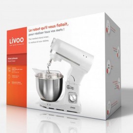 Robot pâtissier Livoo 1000 Watt Blanc (DOP190W) Robot pâtissier Livoo 1000 Watt Blanc (DOP190W)
