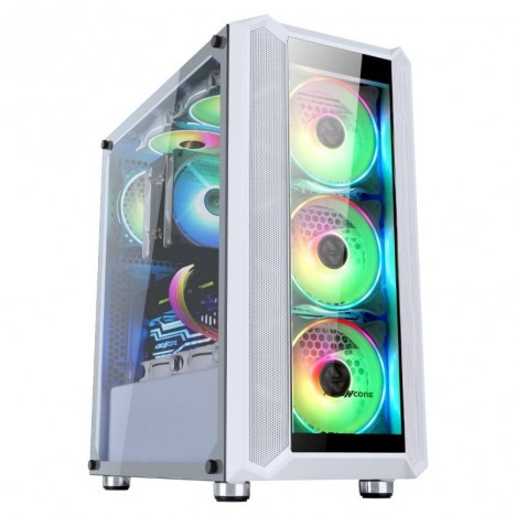 Boitier Gamer ABKONCORE H301G SYNC WHITE - RGB (H301SYNCWHITE) Boitier Gamer ABKONCORE H301G SYNC WHITE - RGB (H301SYNCWHITE)