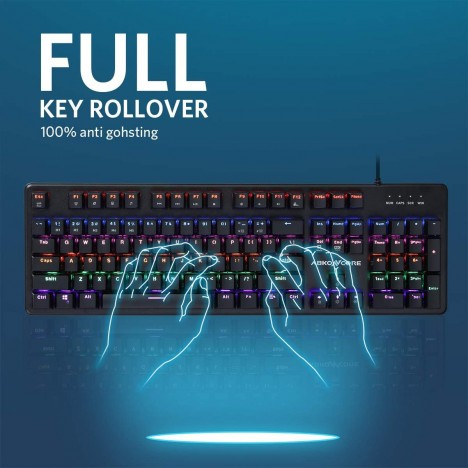 Clavier de jeu mécanique ABKONCORE K595 BLACK (K595) Clavier de jeu mécanique ABKONCORE K595 BLACK (K595)
