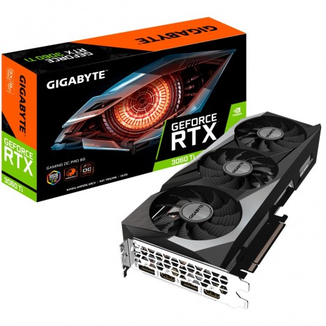 Carte Graphique Gigabyte GeForce RTX 3060 Ti GAMING OC PRO 8G V2 (GV-N3060TGAMINGOC PRO-8 G)