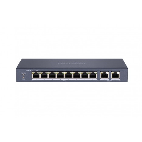 Switcher Hikvision -8 Port Fast Ethernet Unmanaged POE (DS-3E0310P-E/M)
