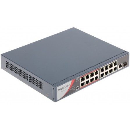 Switcher Hikvision 16-Port 100 Mbps Long-Range Unmanaged PoE(DS-3E0318P-E/M-B) 2