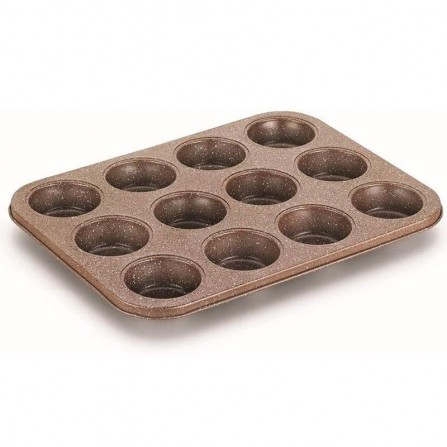 Moule à Muffins KORKMAZ - 12 Pièces - GRANIT (A652) 2