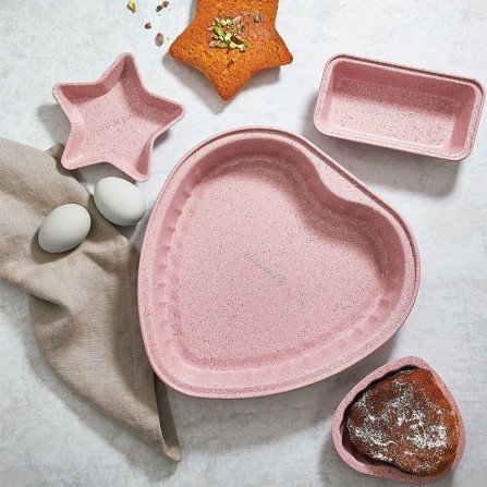 MOULE À GÂTEAU KORKMAZ CŒUR 27 CM - ROSE (A763) 2
