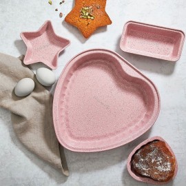 MOULE À GÂTEAU KORKMAZ CŒUR 27 CM - ROSE (A763)