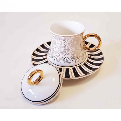 Ensemble à café Turc FREEDOM KAPAKLI 18 pièces Korkmaz (A8636) Ensemble à café Turc FREEDOM KAPAKLI 18 pièces Korkmaz (A8636)