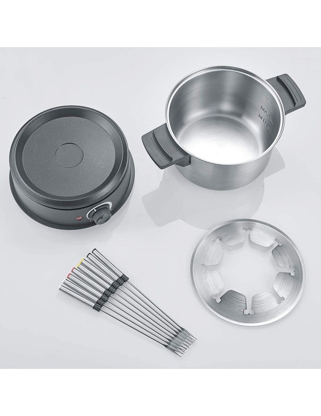 Fondue électrique en Acier Inoxydable SEVERIN - Noir (FO 2470) image 0
