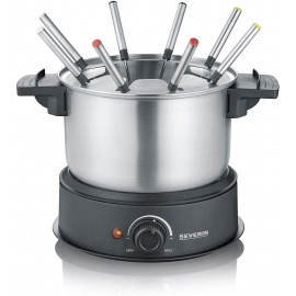 Fondue électrique en Acier Inoxydable SEVERIN - Noir (FO 2470) Fondue électrique en Acier Inoxydable SEVERIN - Noir (FO 2470)