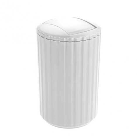 Poubelle Minas Blanc 3 L - Plastique - Polyrésine (22995100)