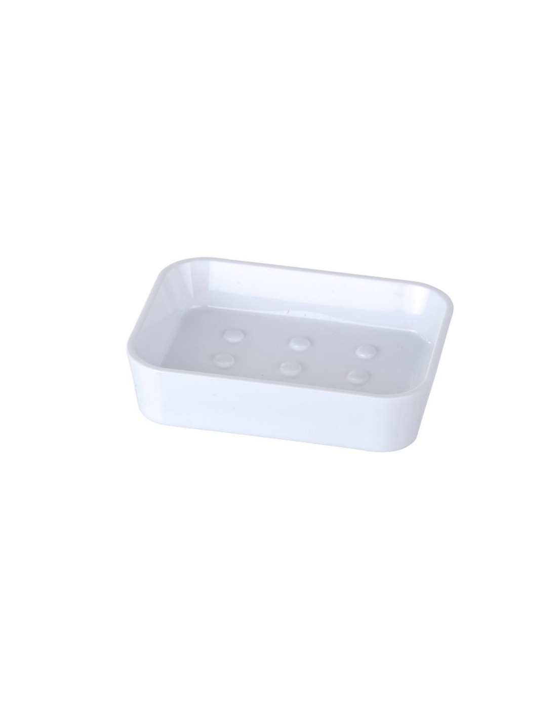 Porte-savon Magnétique Blanc Wenko | Plaque Métal à Insérer Dans Le Savon | Fixation Adhésive Murale | 4.5 X 4 X 7 Cm