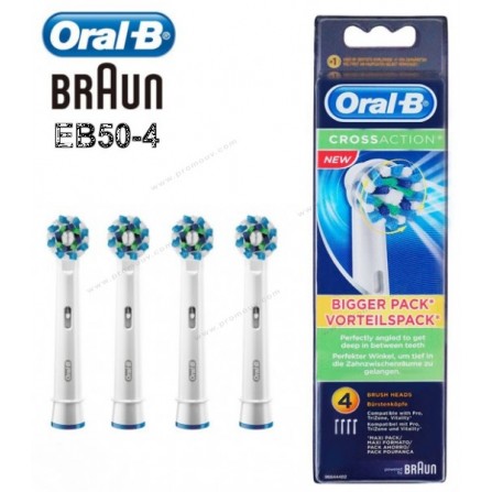 Brosse à Dents Électrique Oral-b 4 Brossettes (EB50-4)