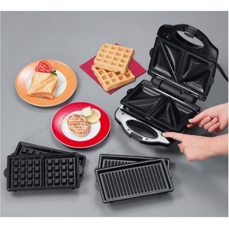 Appareil à Croque-Monsieur SEVERIN Multifonction 1000 Watt - Noir&Inox (SA2968) 2