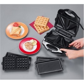 Appareil à Croque-Monsieur SEVERIN Multifonction 1000 Watt - Noir&Inox (SA2968) Appareil à Croque-Monsieur SEVERIN Multifonction 1000 Watt - Noir&Inox (SA2968)