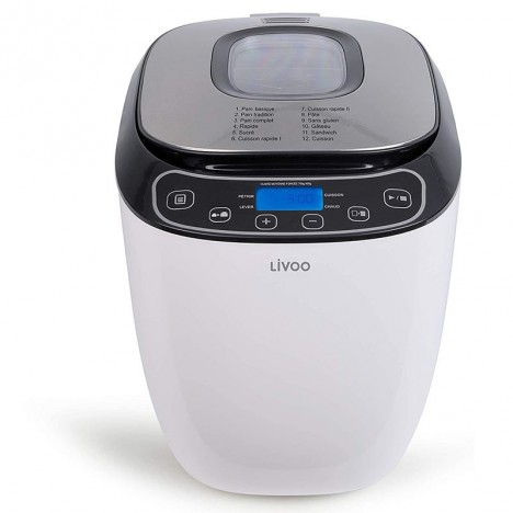 Machine à Pain LIVOO - 550W - Blanc et Noir (DOP218)