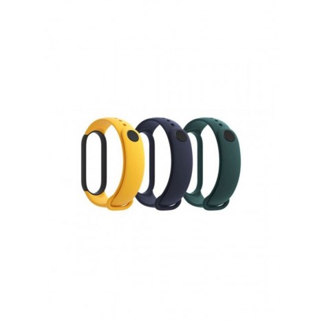 Bracelet Montre connectée Xiaomi Mi Band 5 Strap (3-Pack) - Blue / yellow / Mint green (29765)