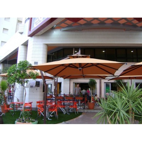 Parasol Carré excentré BARBADOS 8m² P-BARBADOS-CE8 Parasol Carré excentré BARBADOS 8m² P-BARBADOS-CE8