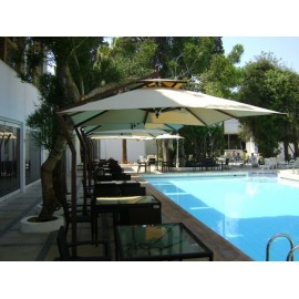 Parasol Carré excentré BARBADOS 8m² P-BARBADOS-CE8 Parasol Carré excentré BARBADOS 8m² P-BARBADOS-CE8
