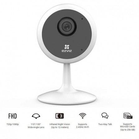Caméra IP intérieure Ezviz WIFI 2MP Hikvision IR Audio (CS-C1C-D0-1D2WFR) 2