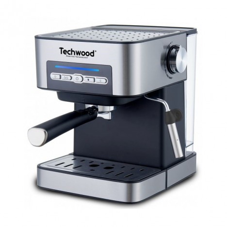 Machine à café expresso 15 bars Techwood 850 Watt 1,6L - Gris (TCA-150EX)