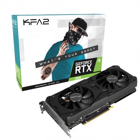 Carte Graphique KFA2 GeForce (RTX3060 1-click OC 12GB)