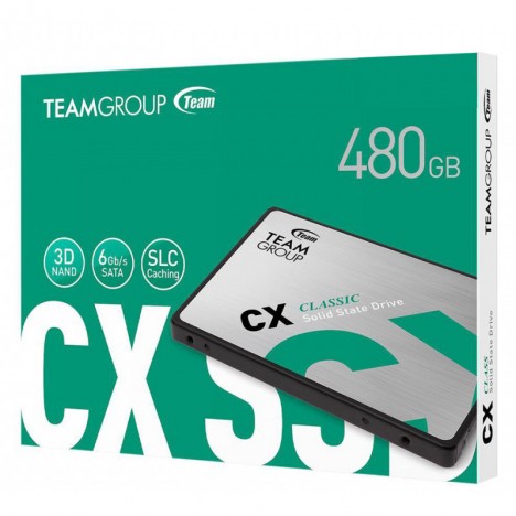 Disque SSD Interne TeamGroup CX1 480 Go 2.5" SATA III (T253X5480G0C101)