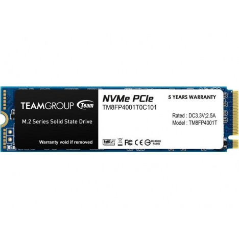 Disque Dur Interne SSD M.2 2280 TeamGroup MP34 - 1 To (TM8FP4001T0C101) Disque Dur Interne SSD M.2 2280 TeamGroup MP34 - 1 To (TM8FP4001T0C101)