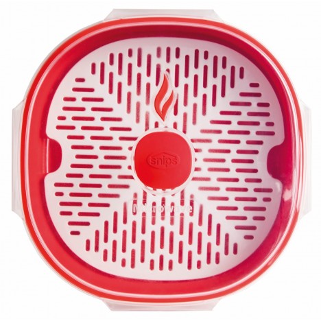 Cuiseur Vapeur Micro-Ondes, 2 L, Polypropylène, Rouge (SNPL21326) Cuiseur Vapeur Micro-Ondes, 2 L, Polypropylène, Rouge (SNPL21326)