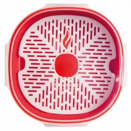 Cuiseur Vapeur Micro-Ondes, 2 L, Polypropylène, Rouge (SNPL21326) Cuiseur Vapeur Micro-Ondes, 2 L, Polypropylène, Rouge (SNPL21326)